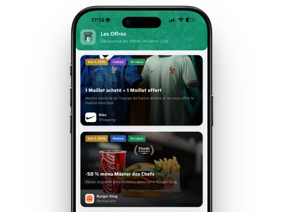 Partenaires et bons plans dans l’application TonClub
